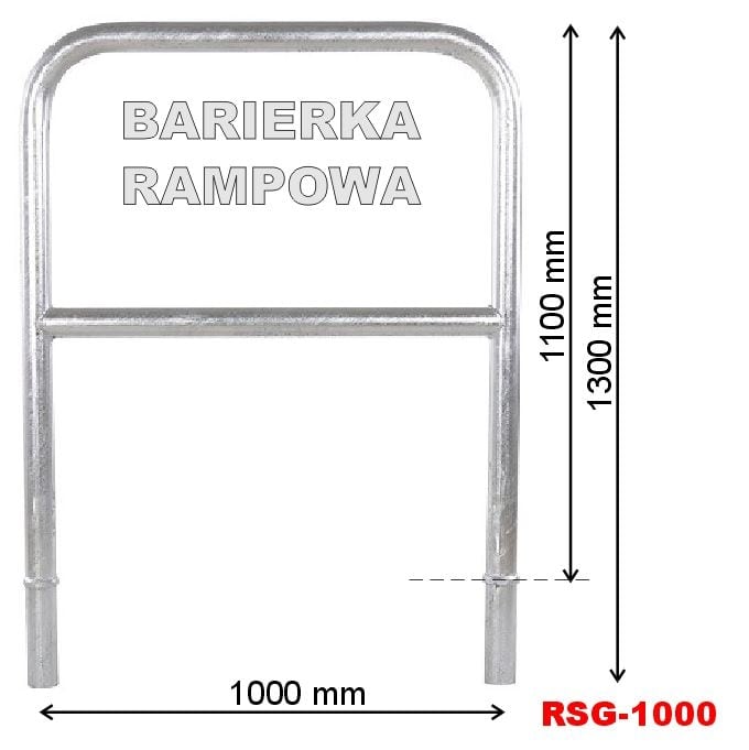 barierki demontowalne rampowe